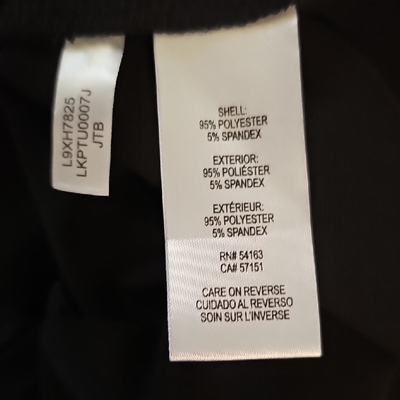 Karl Lagerfeld Black Ruffle Accents Top. - Picture 4 of 5